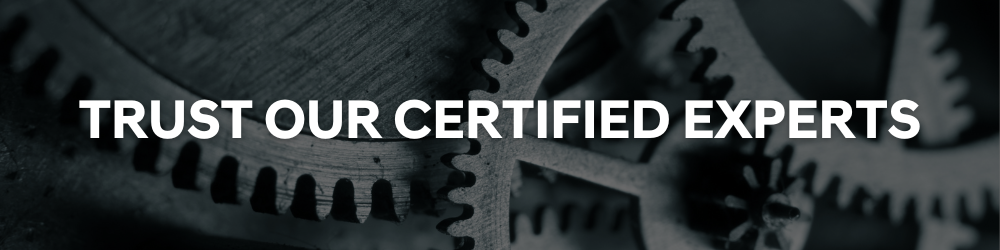 Trust Our Certified Experts